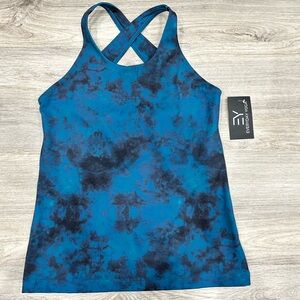 NWT Everyday Yoga Tie Dye Elevated Support Tank Indigo Blue women medium